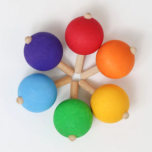 Grimm's Rainbow Spinning Tops - Set of 6-Grimms-Modern Rascals