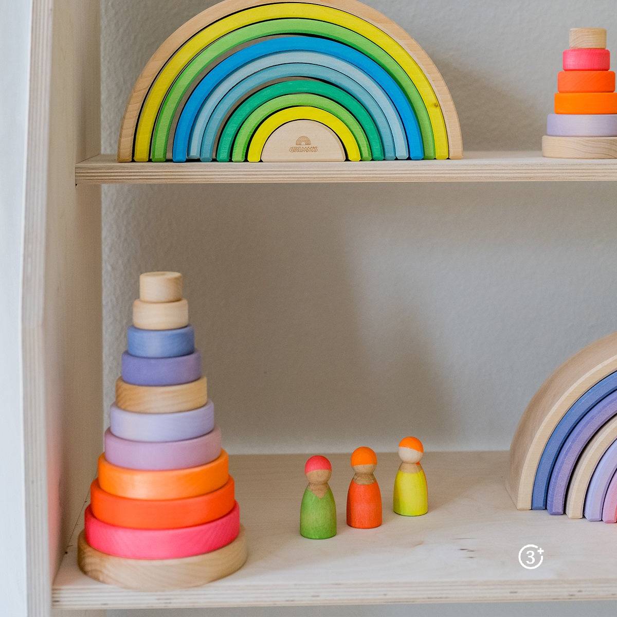 Grimm's Set of 3 Friends - Neon Mix-Grimms-Modern Rascals