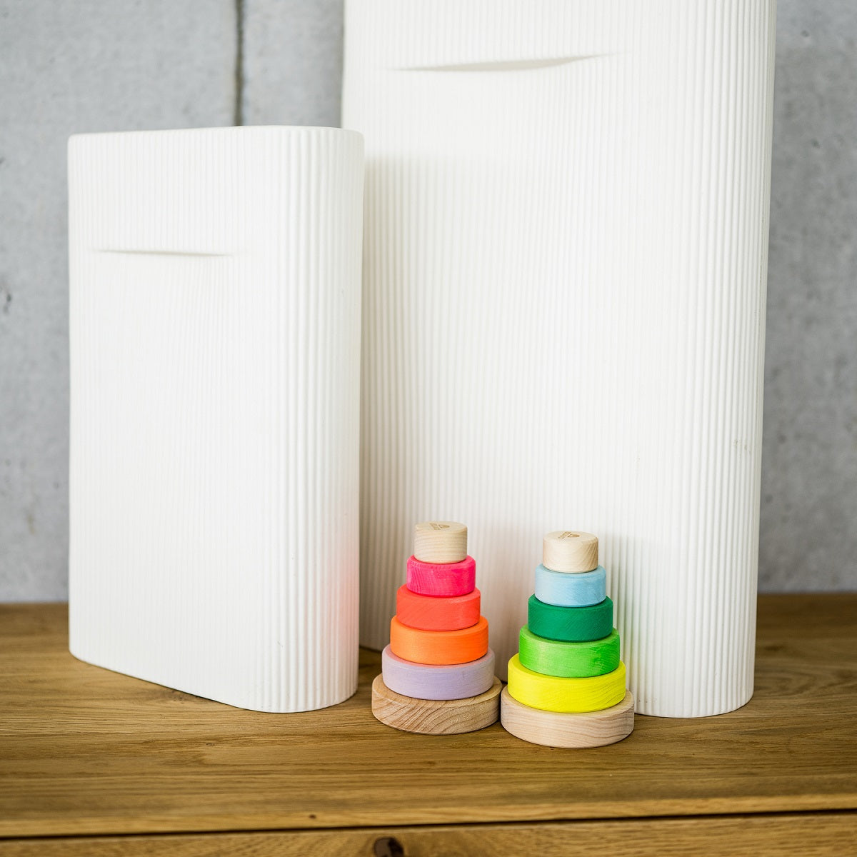 Grimm's Small Conical Tower - Neon Green-Grimms-Modern Rascals