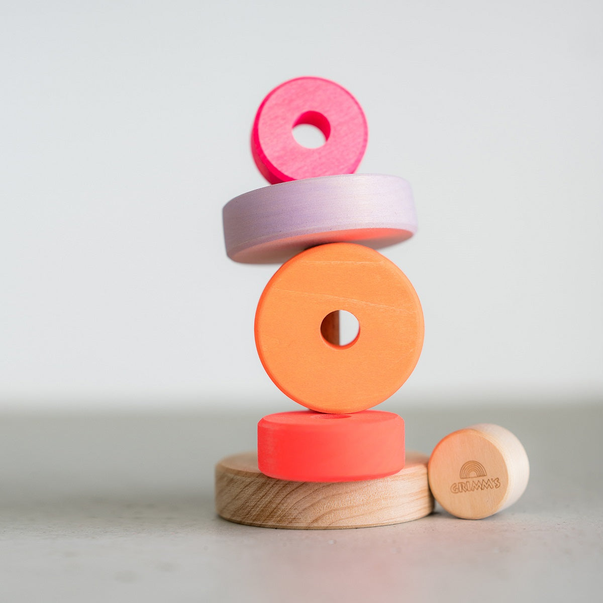 Grimm's Small Conical Tower - Neon Pink-Grimms-Modern Rascals