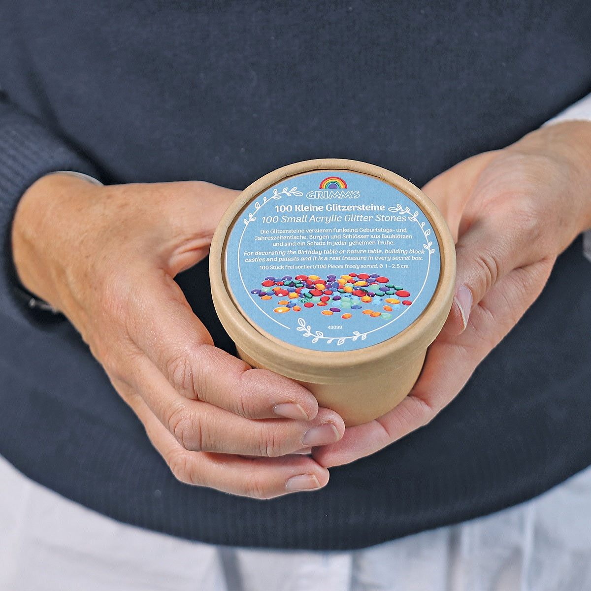 Grimm's Small Glitter Stones - 100 pieces-Grimms-Modern Rascals