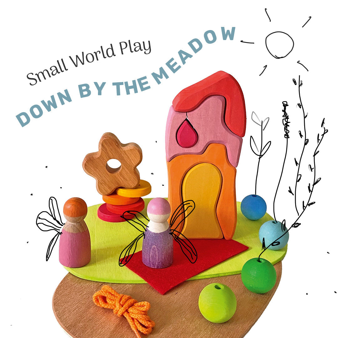 Grimm's Small World Play Set - Down in the Meadows-Grimms-Modern Rascals