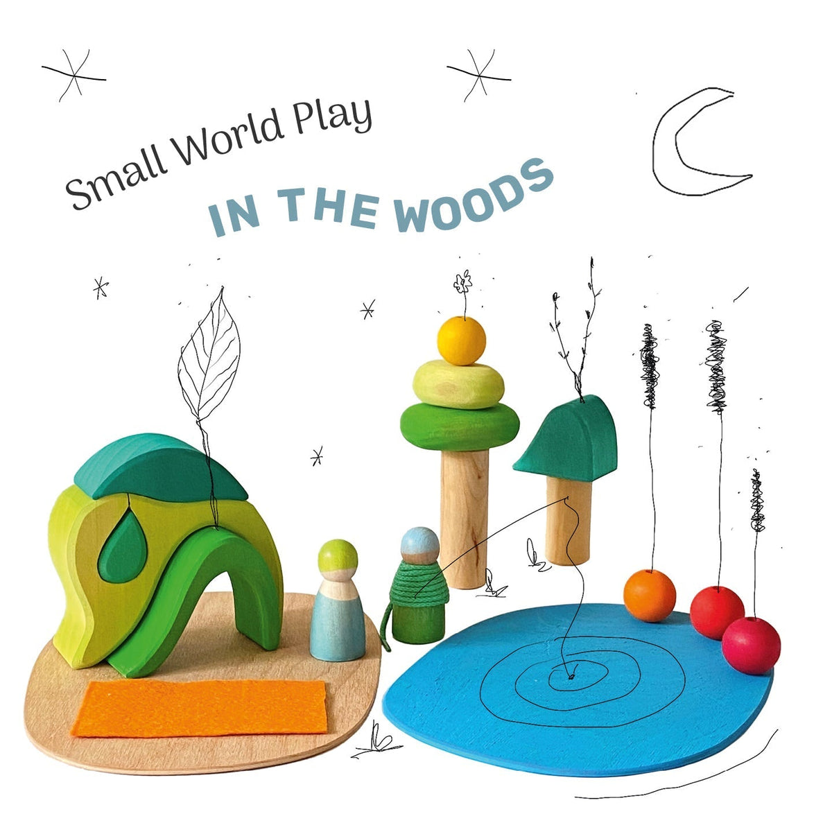 Grimm's Small World Play Set - In the Woods-Grimms-Modern Rascals