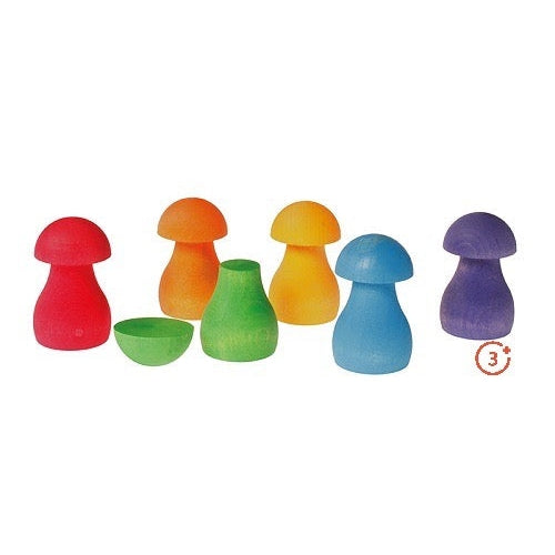Grimm's Sorting Game Rainbow Mushrooms-Grimms-Modern Rascals