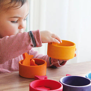 Grimm's Sorting Rainbow Game - Bowls, Tweezers, and Figures-Grimms-Modern Rascals