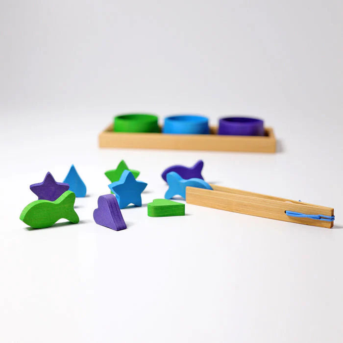 Grimm's Sorting Rainbow Game - Bowls, Tweezers, and Figures-Grimms-Modern Rascals
