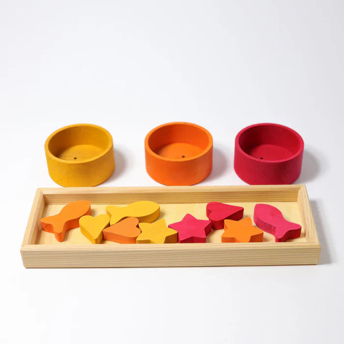 Grimm's Sorting Rainbow Game - Bowls, Tweezers, and Figures-Grimms-Modern Rascals