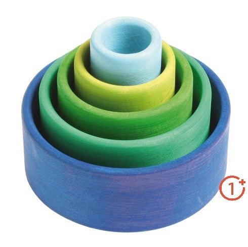 Grimm's Stacking Bowls in Ocean-Grimms-Modern Rascals