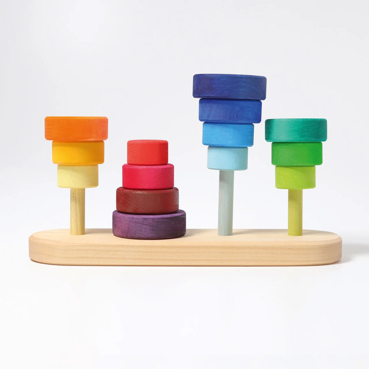 Grimm's Stacking Fabuto Tower on 4 Pegs-Grimms-Modern Rascals