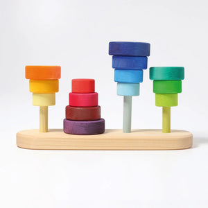 Grimm's Stacking Fabuto Tower on 4 Pegs-Grimms-Modern Rascals