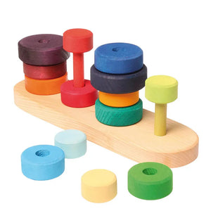 Grimm's Stacking Fabuto Tower on 4 Pegs-Grimms-Modern Rascals