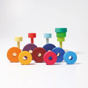 Grimm's Stacking Fabuto Tower on 4 Pegs-Grimms-Modern Rascals