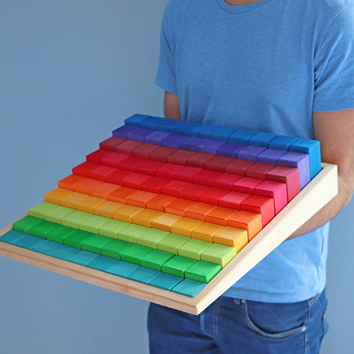 Grimm's Stepped Learning Counting Blocks - 4cm scale-Grimms-Modern Rascals