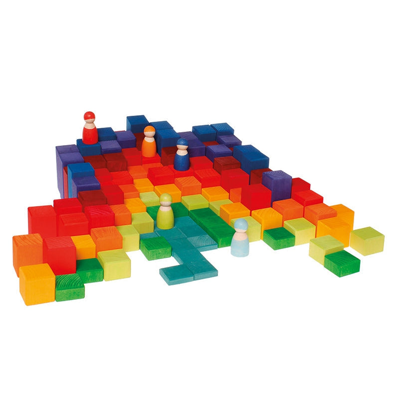Grimm's Stepped Learning Counting Blocks - 4cm scale-Grimms-Modern Rascals