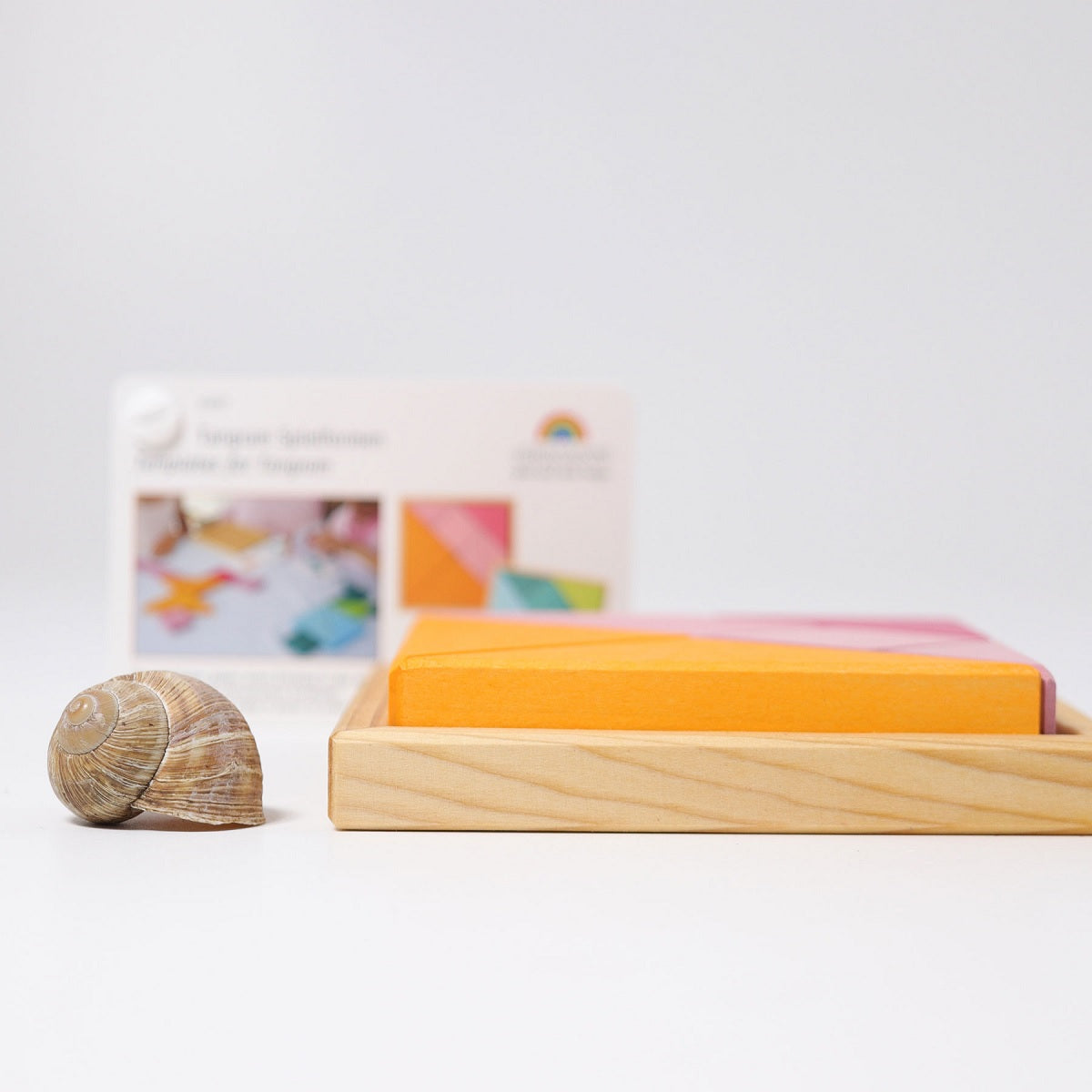 Grimm's Tangram - Pink and Orange with Templates-Grimms-Modern Rascals