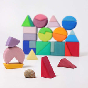 Grimm's Triangle Square Circle Building Blocks-Grimms-Modern Rascals