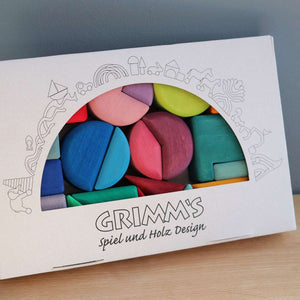 Grimm's Triangle Square Circle Building Blocks-Grimms-Modern Rascals