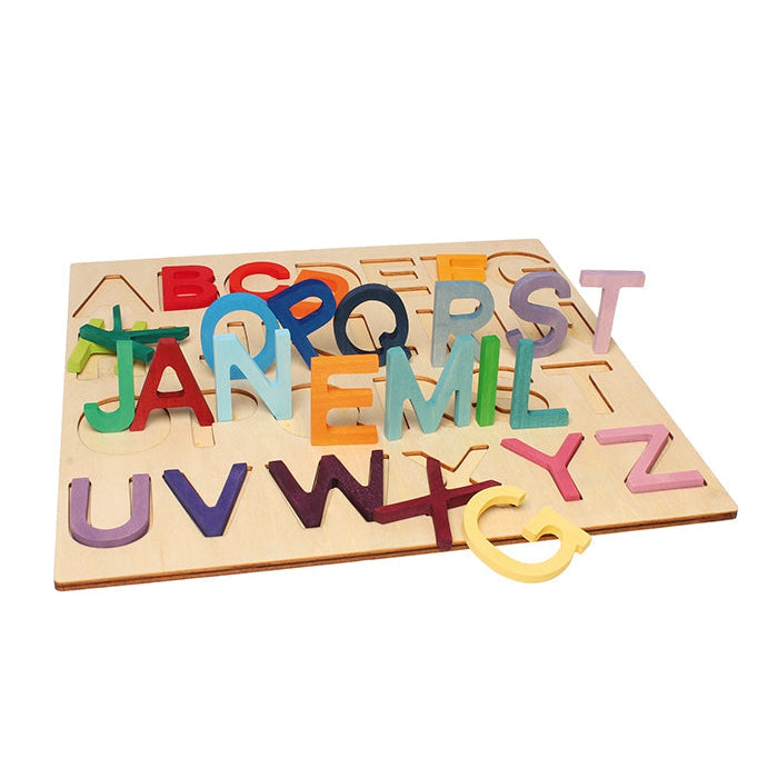 Grimm's Wooden ABC Game in Frame-Grimms-Modern Rascals