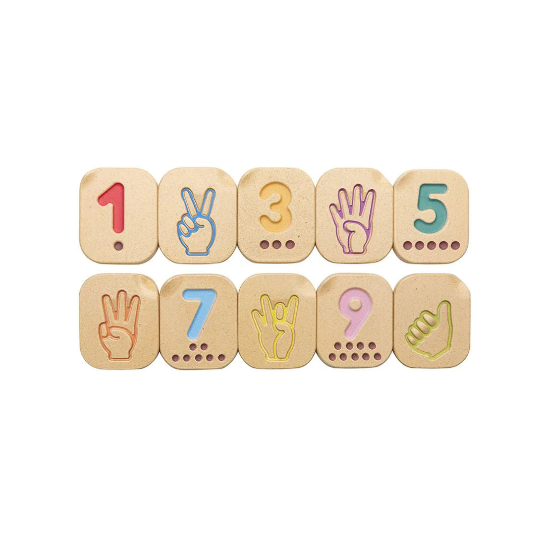 Hand Sign Numbers 1-10-PlanToys-Modern Rascals