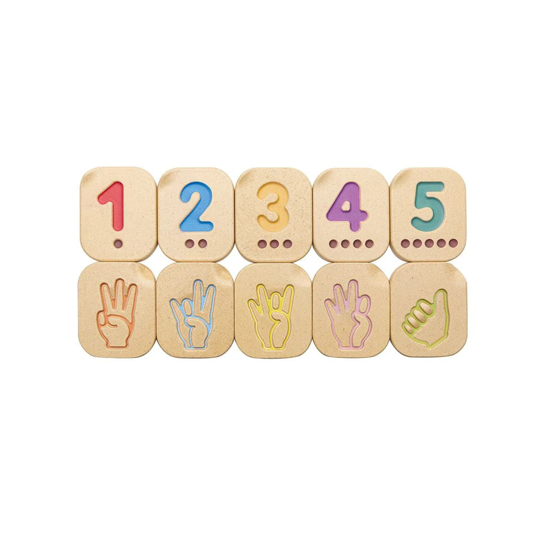 Hand Sign Numbers 1-10-PlanToys-Modern Rascals