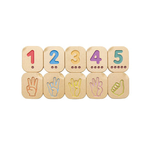 Hand Sign Numbers 1-10-PlanToys-Modern Rascals