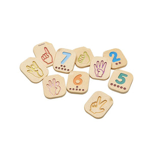 Hand Sign Numbers 1-10-PlanToys-Modern Rascals