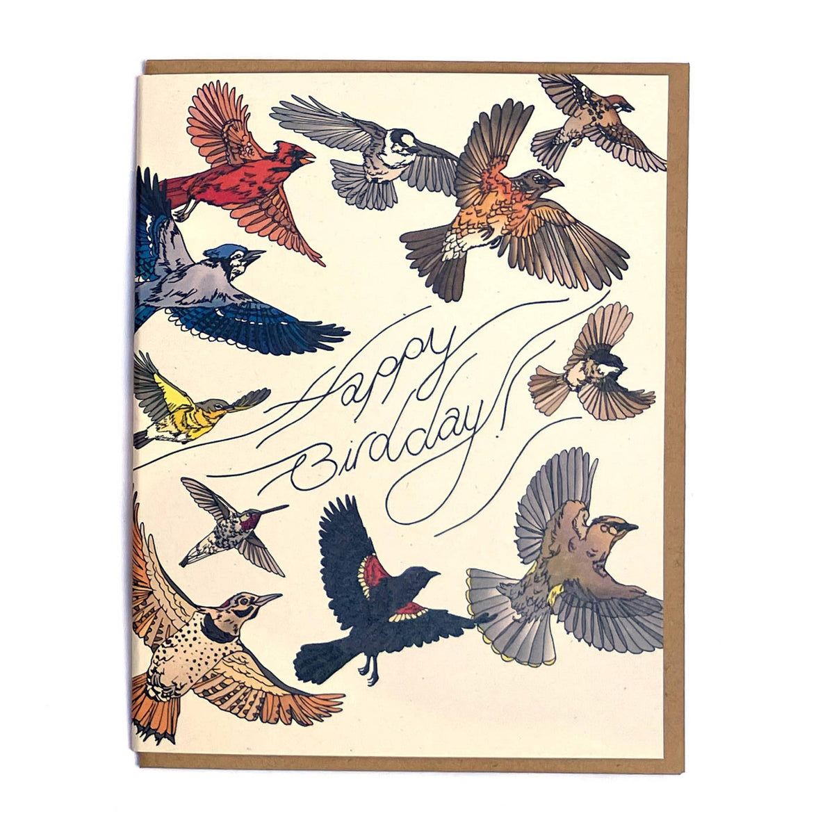 Happy Birdday Card-Wild Life Illustration Co.-Modern Rascals