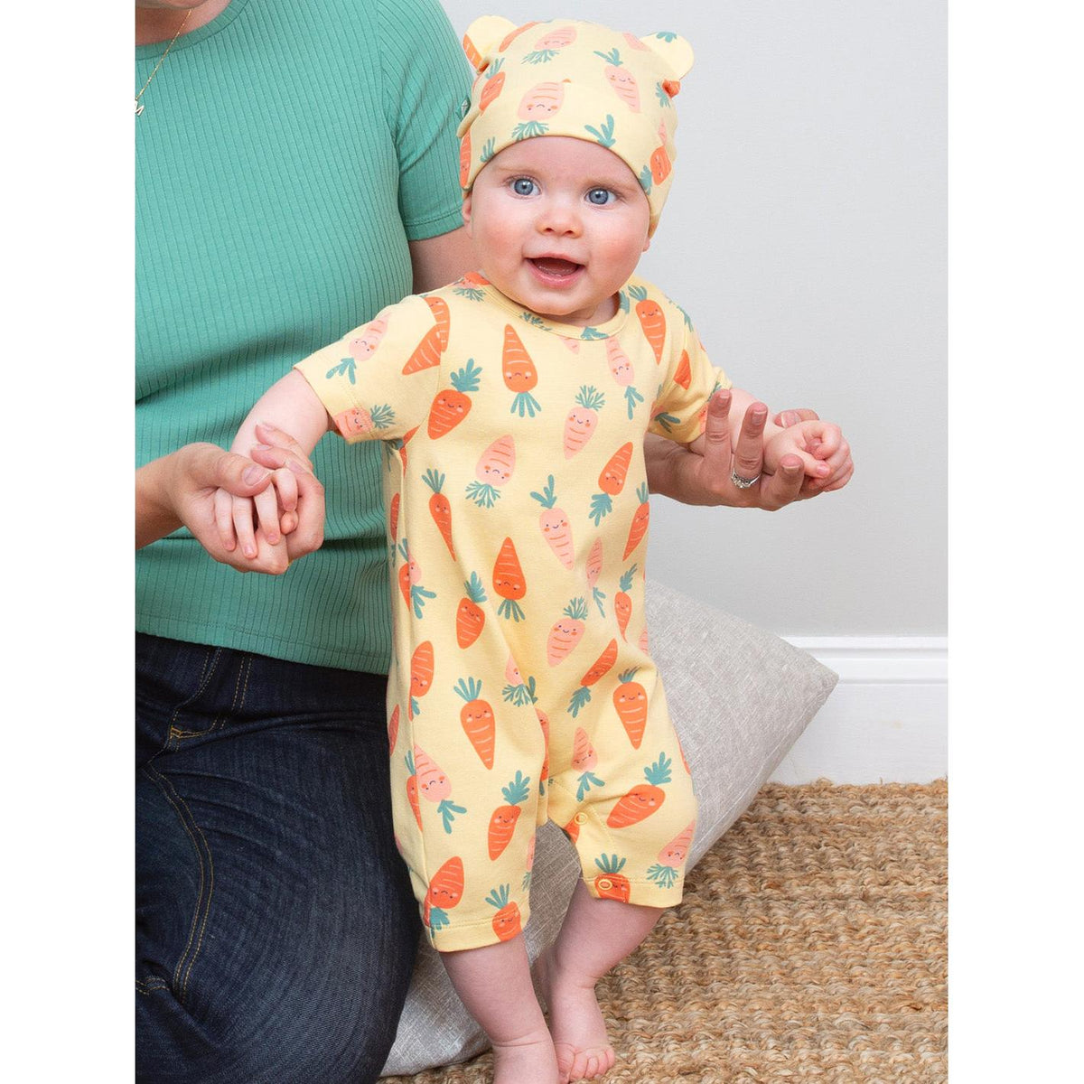 Happy Carrot Romper-Kite-Modern Rascals