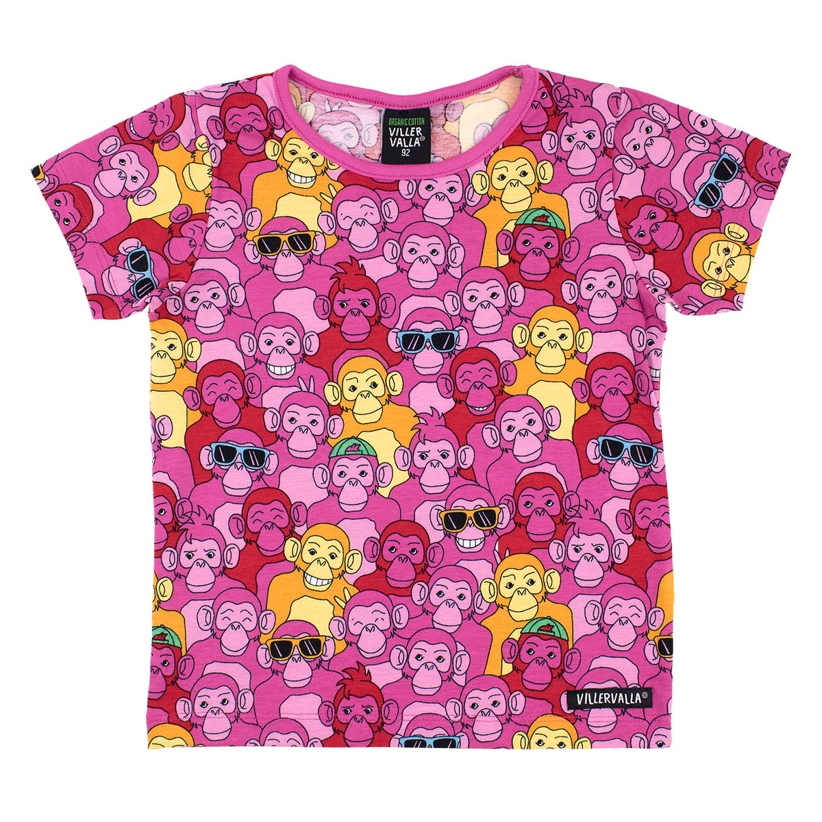 Chimpz Happy Chimpz Short Sleeve Shirt - Rose by Villervalla - Modern Rascals