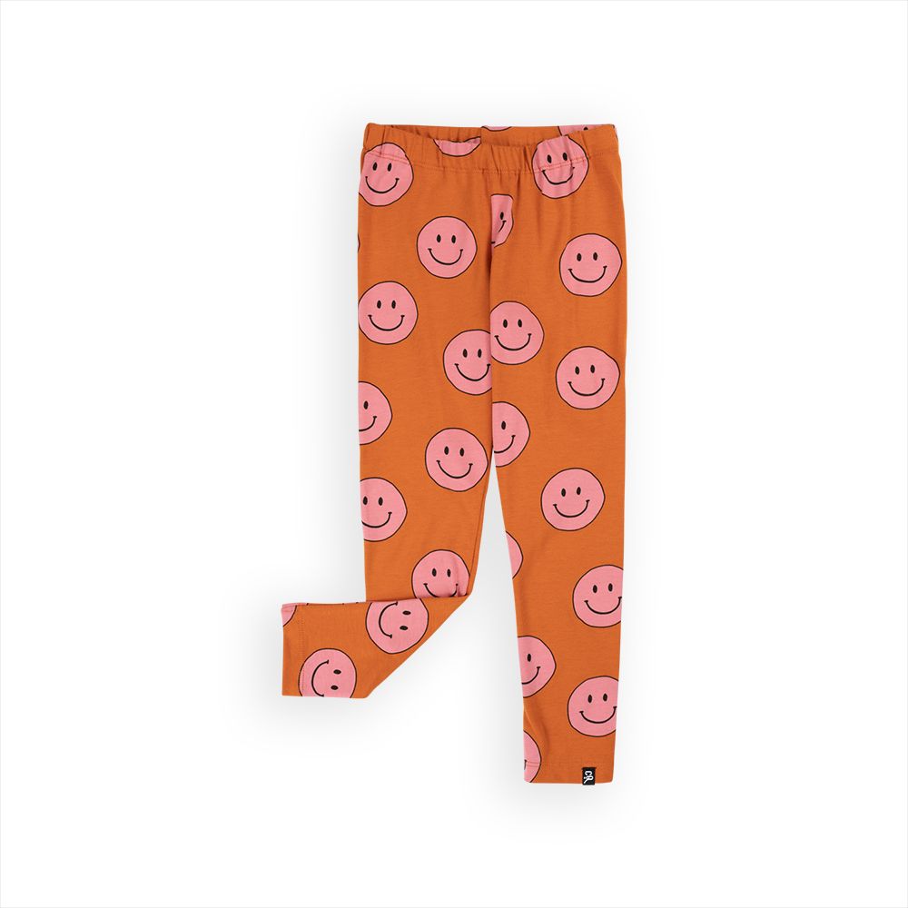 Happy Face Pink Leggings - 1 Left Size 1-2 years-CARLIJNQ-Modern Rascals