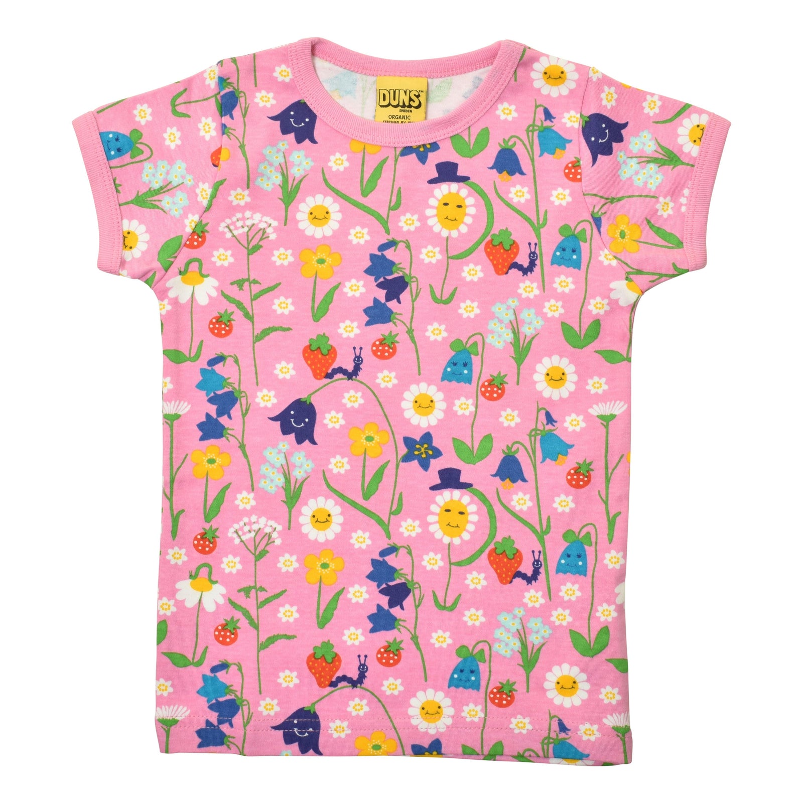 Happy Flower - Lilac Chiffon Short Sleeve Shirt - 1 Left Size 8-9 years-Duns Sweden-Modern Rascals