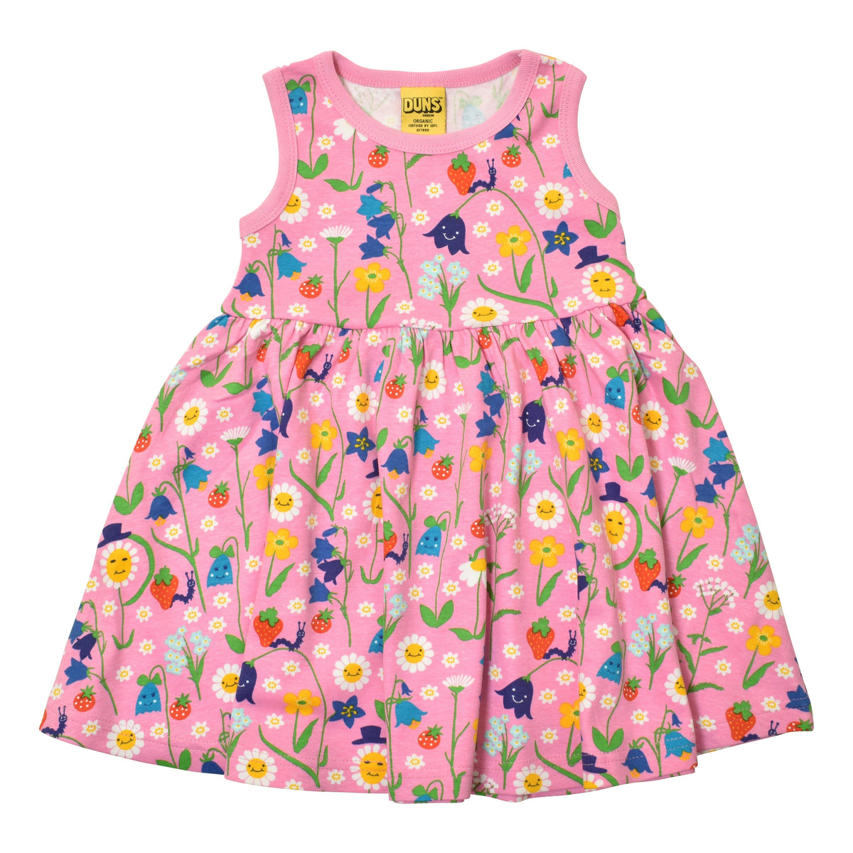 Happy Flower - Lilac Chiffon Sleeveless Dress With Gathered Skirt-Duns Sweden-Modern Rascals