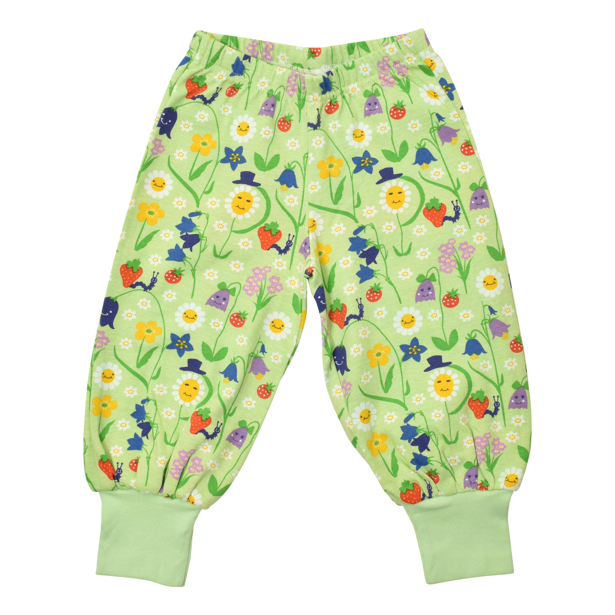 Happy Flower - Patina Green Baggy Pants - 2 Left Size 8-10 & 12-14 years-Duns Sweden-Modern Rascals