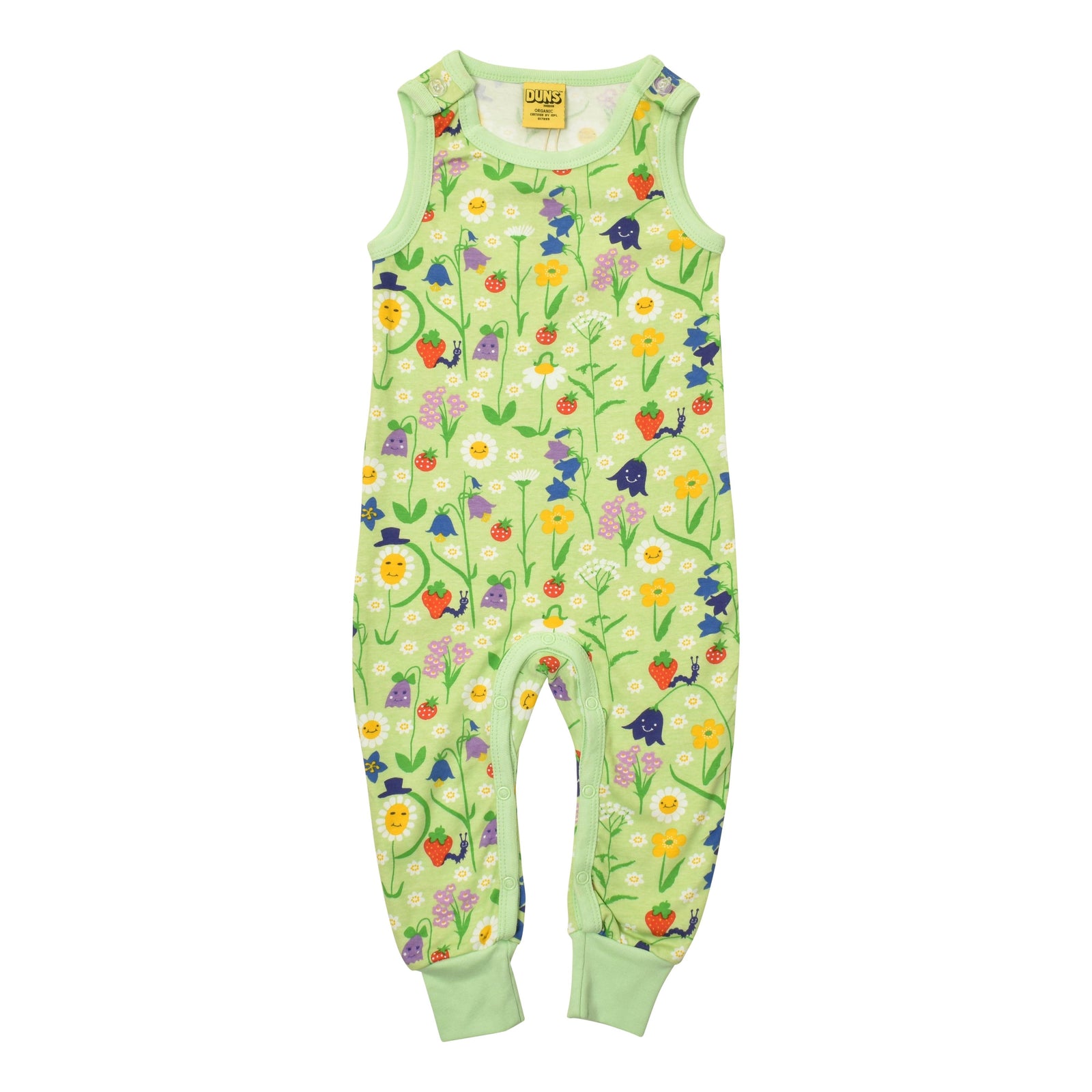 Happy Flower - Patina Green Dungarees - 1 Left Size 12-18 months-Duns Sweden-Modern Rascals