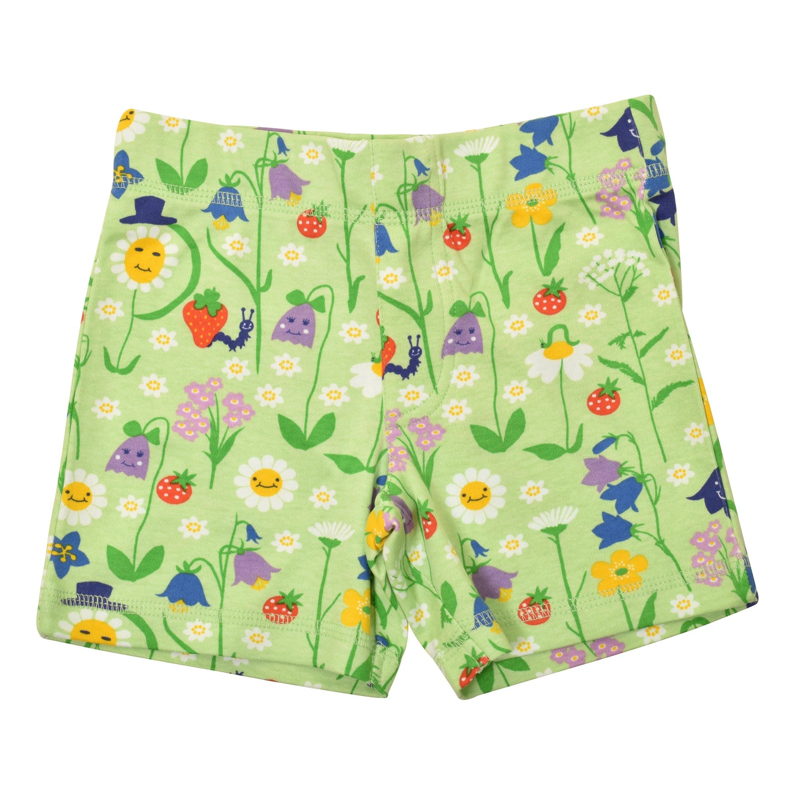 Happy Flower - Patina Green Shorts - 2 Left Size 4-6 & 6-8 Years-Duns Sweden-Modern Rascals