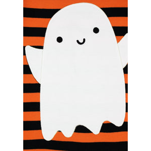 Happy Ghost Applique Long Sleeve Shirt - 2 Left Size 4-5 & 5-6 years-Toby Tiger-Modern Rascals