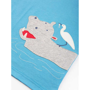 Happy Hippo Short Sleeve Shirt - 2 Left Size 9-11 & 11-13 years-Kite-Modern Rascals