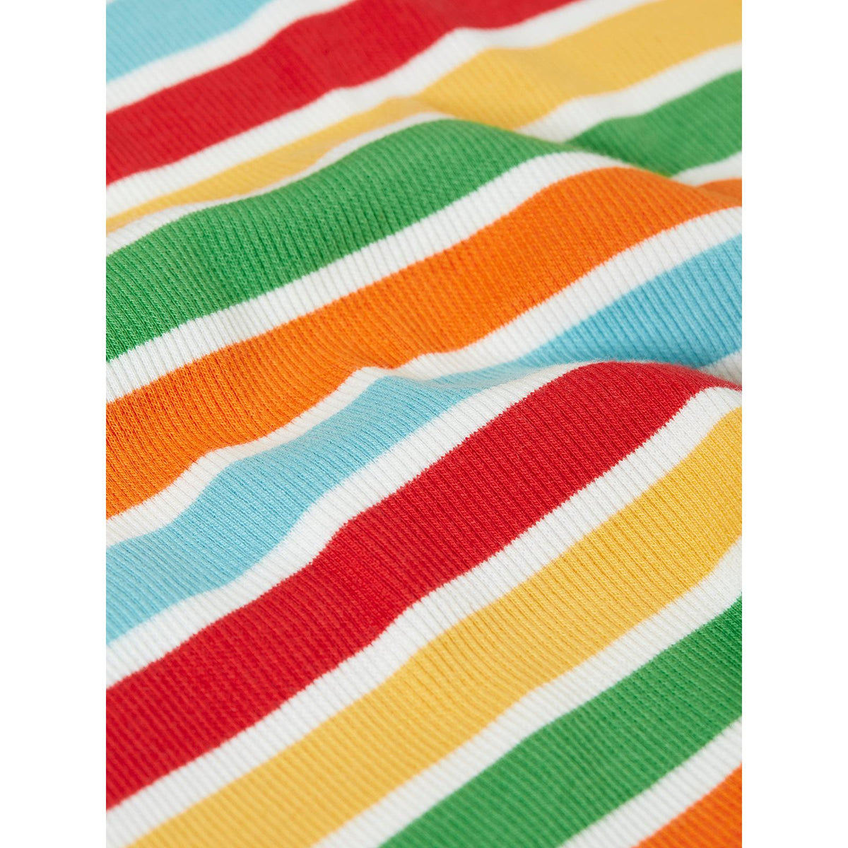 Happy Rib Stripe Rainbow Rib Top - 2 Left Size 4-5 & 5-6 years-Frugi-Modern Rascals