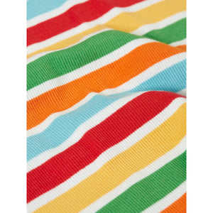 Happy Rib Stripe Rainbow Rib Top-Frugi-Modern Rascals