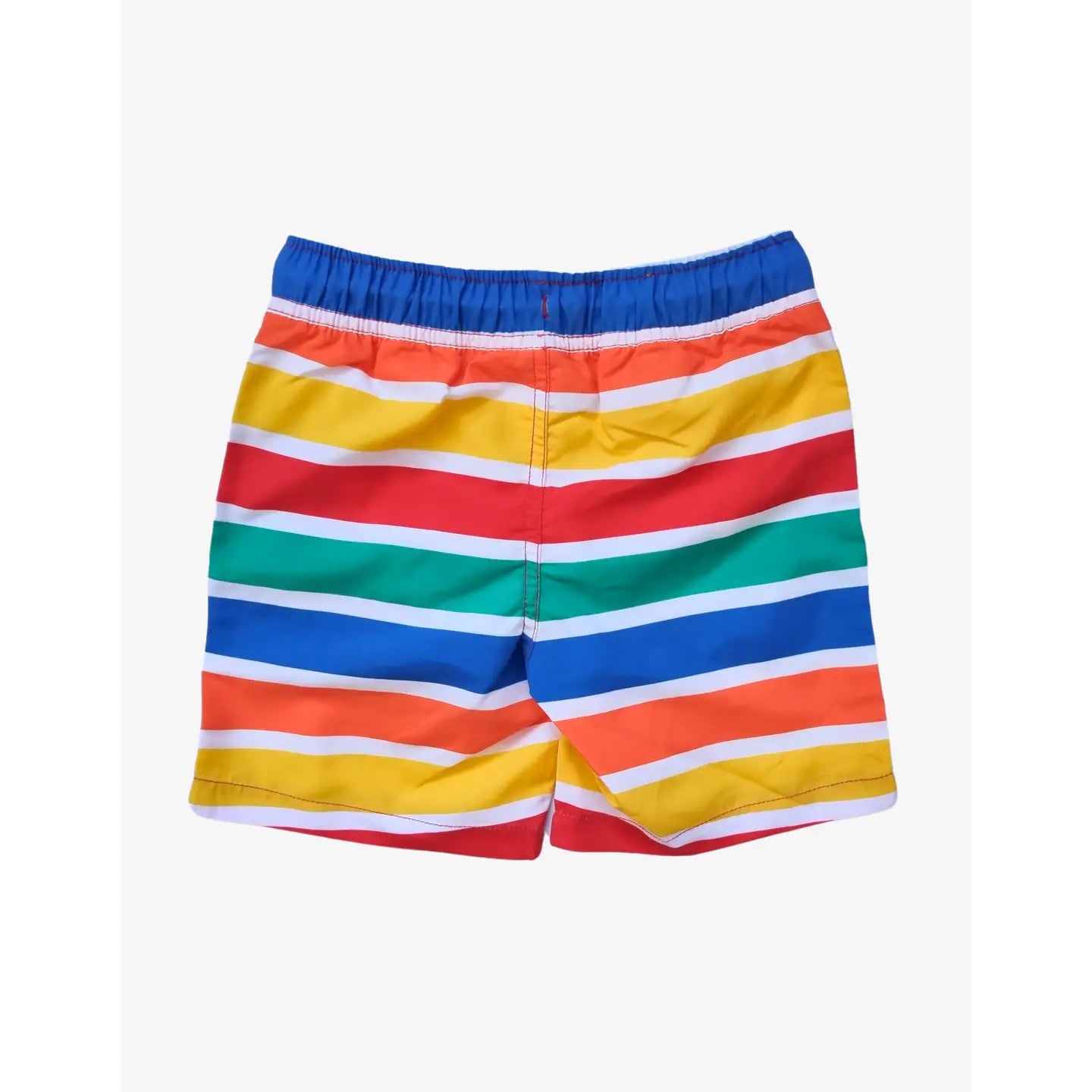 Happy Stripe Print Swim Shorts-Toby Tiger-Modern Rascals