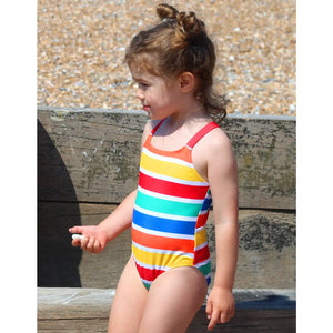 Happy Stripe Print Swim Suit - 2 Left Size 2-3 & 3-4 years-Toby Tiger-Modern Rascals