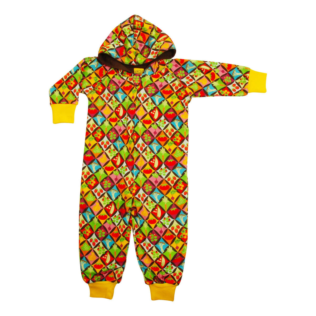 Harlequin Veggies Hooded Lined Suit - 2 Left Size 8-10 & 10-12 years-Duns Sweden-Modern Rascals