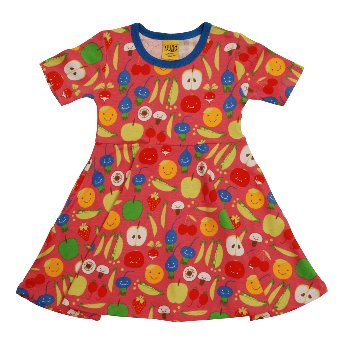 Harvest - Pink Short Sleeve Skater Dress-Duns Sweden-Modern Rascals