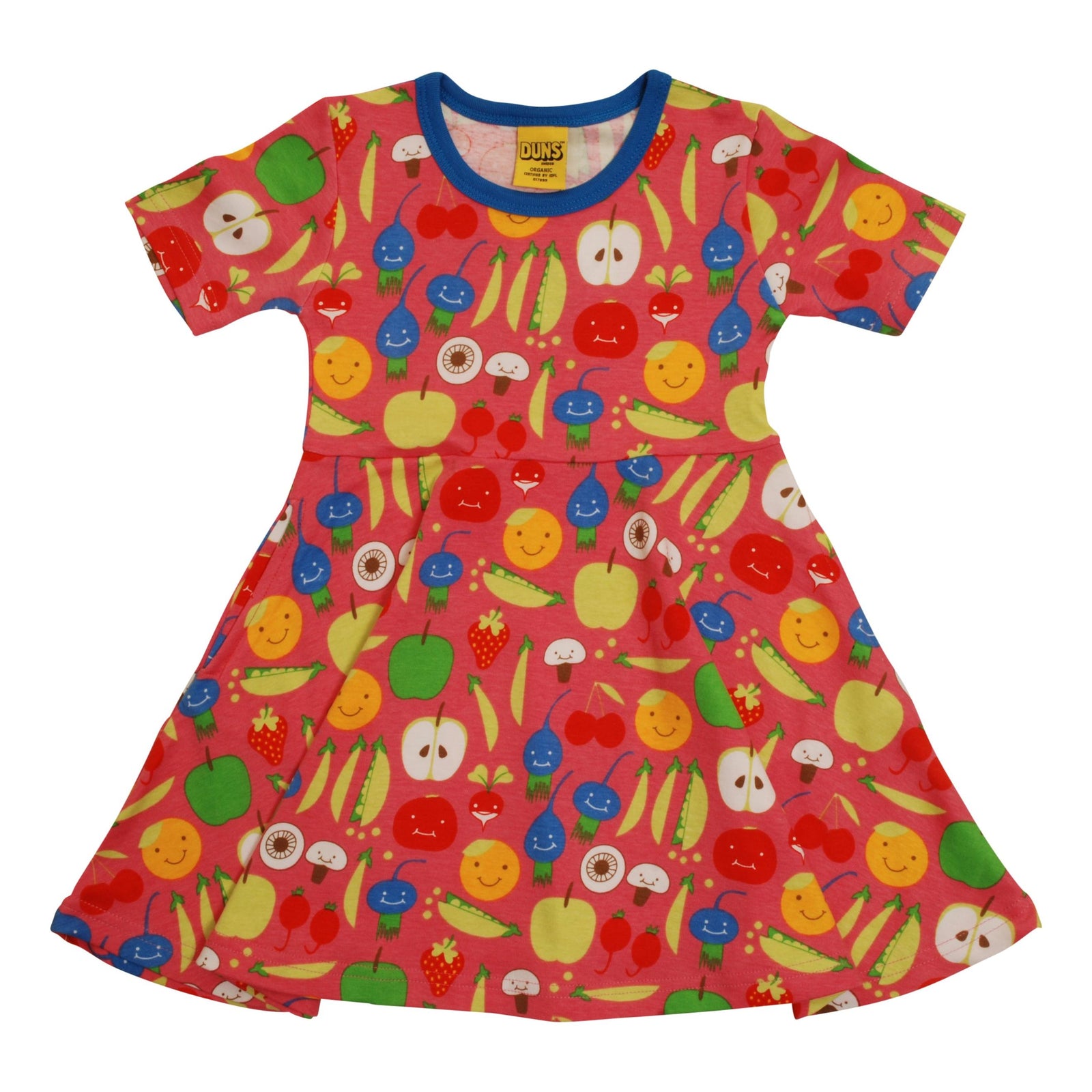 Harvest - Pink Short Sleeve Skater Dress-Duns Sweden-Modern Rascals