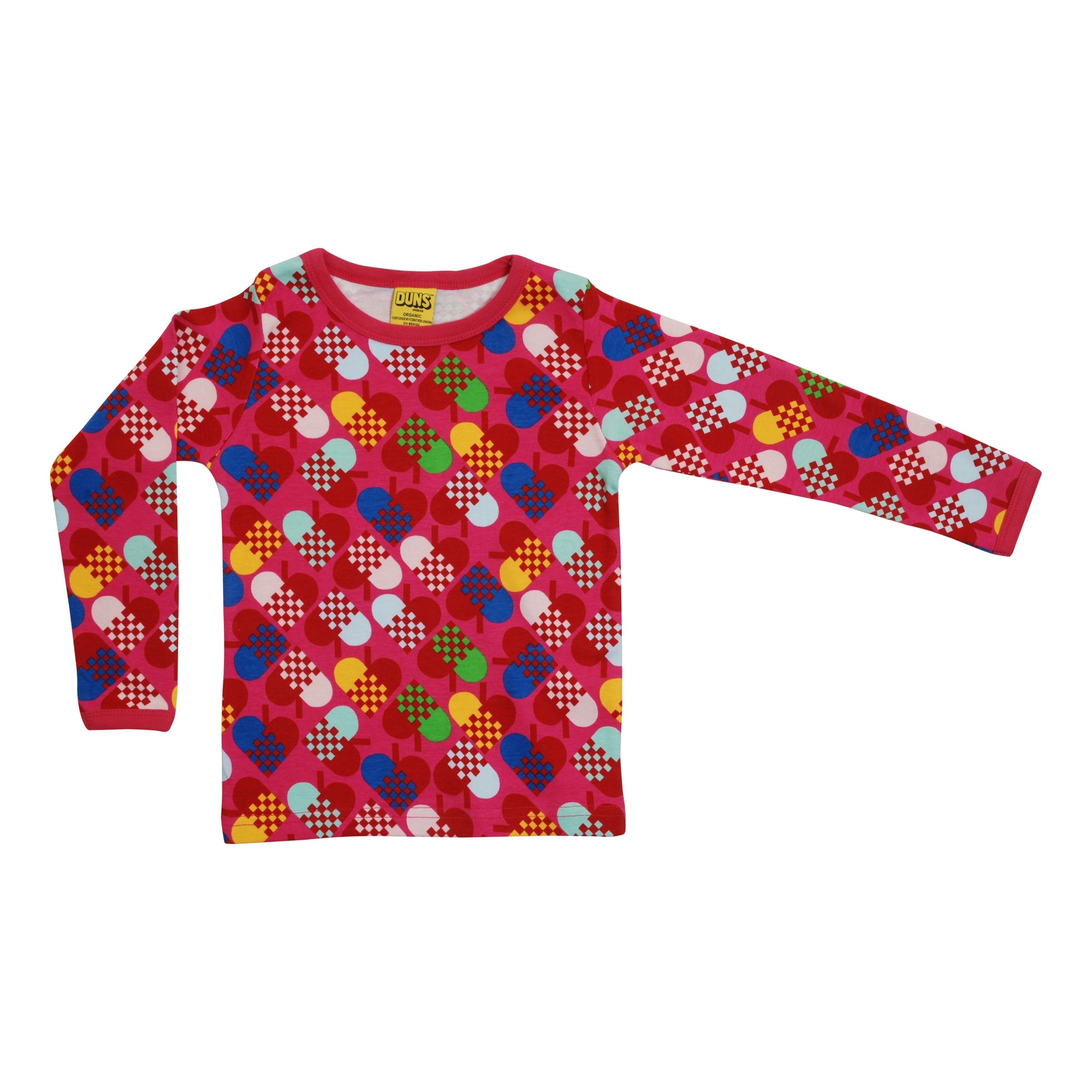 Hearts Long Sleeve Shirt - 1 Left Size 10-11 years-Duns Sweden-Modern Rascals