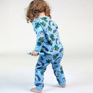 Hedgehog Long Sleeve Suit - Alaskan Blue - 1 Left Size 18-24 months-Smafolk-Modern Rascals