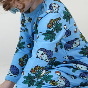 Hedgehog Long Sleeve Suit - Alaskan Blue - 2 Left Size 9-12 & 18-24 months-Smafolk-Modern Rascals