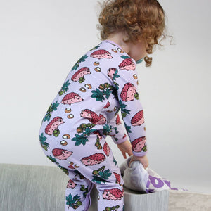 Hedgehog Long Sleeve Suit - Orchid Petal-Smafolk-Modern Rascals