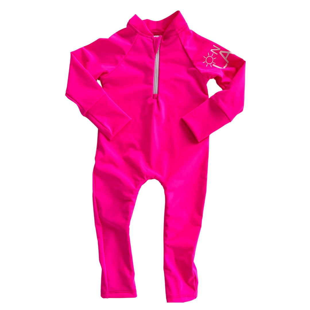 Hi-Vis Easy-Peasy One Piece Swimsuits with UV 50+ Sun Protection - The Sass-Sun Safe on the Lake-Modern Rascals