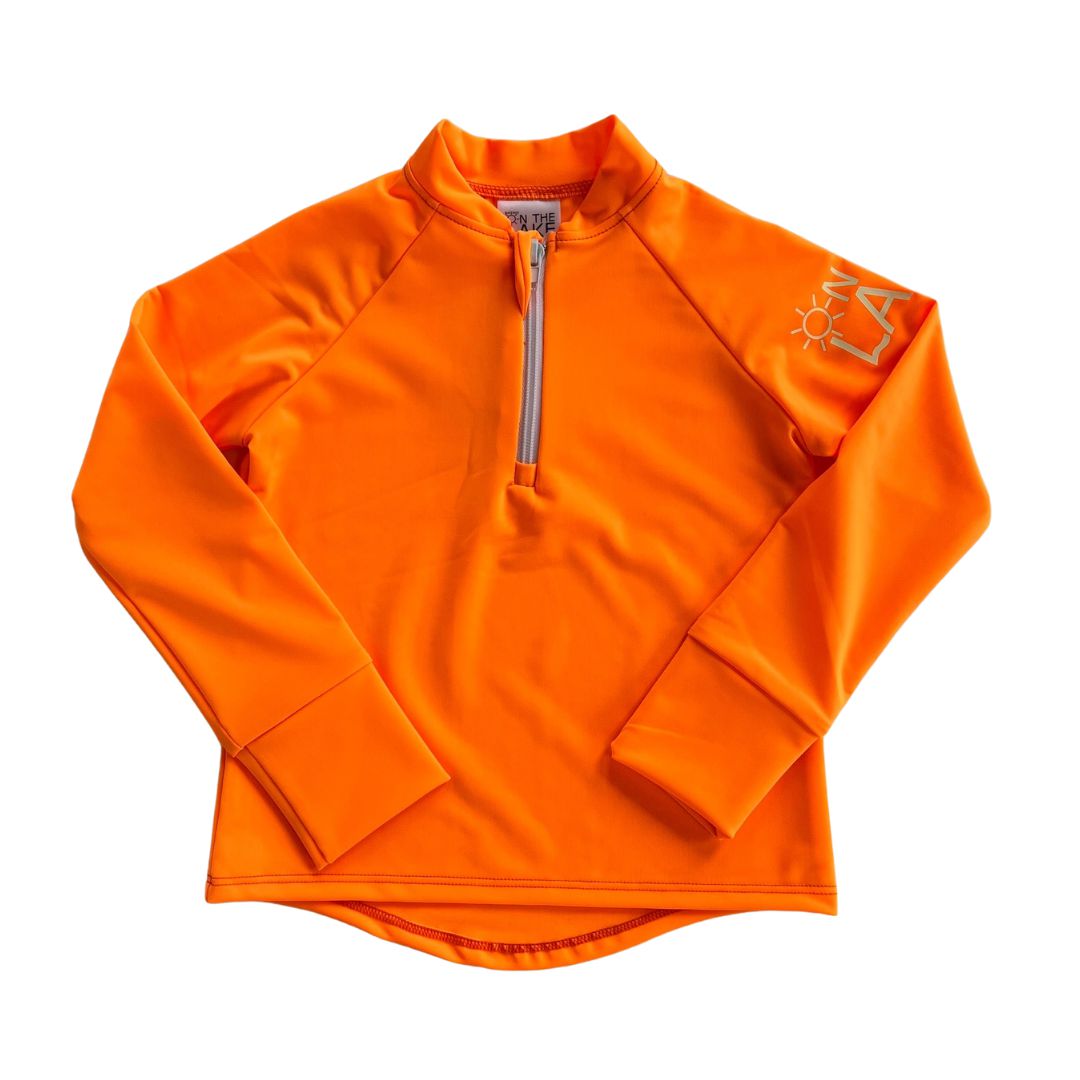 Hi-Vis Rashguard Shirt with UV 50+ Sun Protection - Orange Popsicle-Sun Safe on the Lake-Modern Rascals